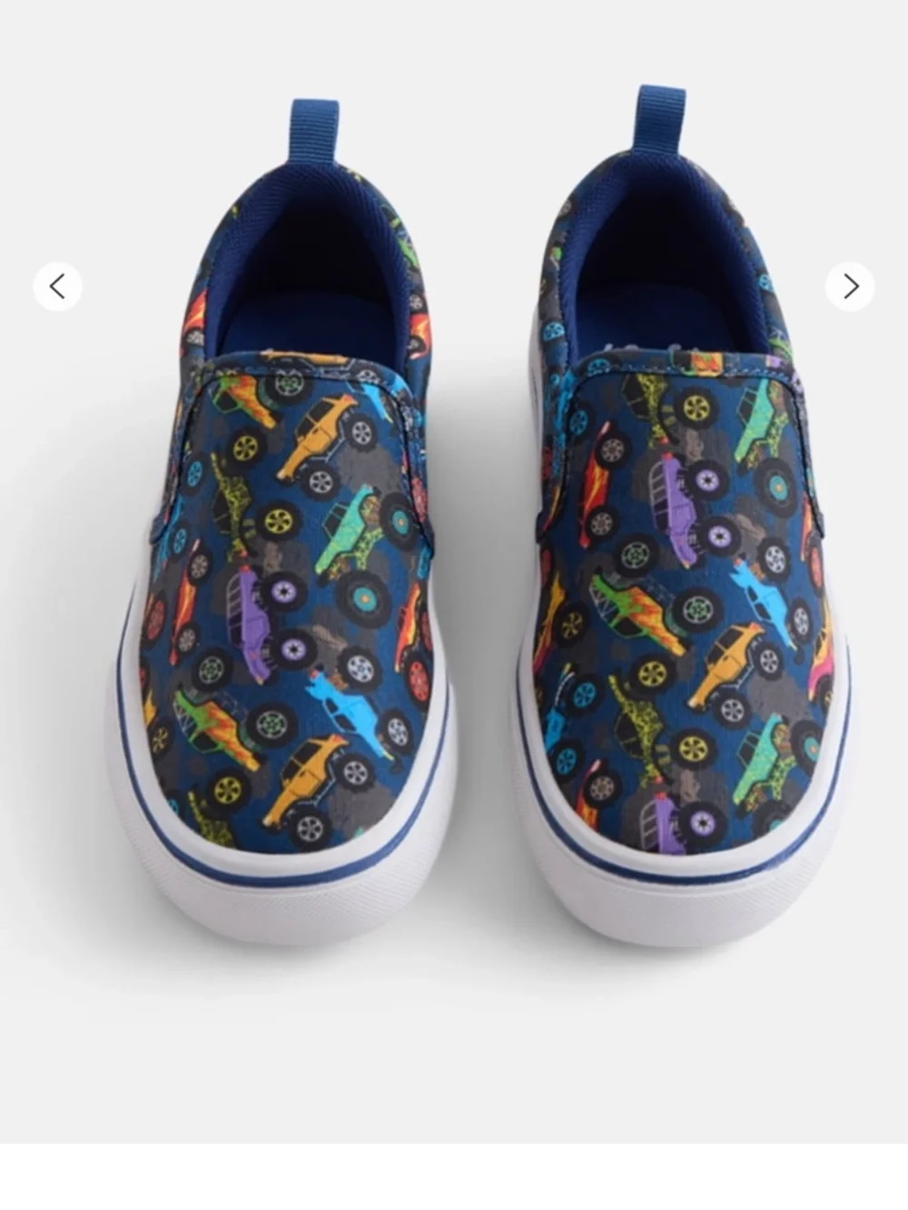 WN Boys Trucks Blue Slip-On Canvas Sneakers Size 13 NWT